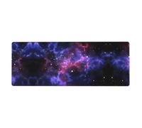 Tappetino per mouse da gioco esteso 30,5 x 80 cm, motivo: Universo Galaxy Star Space