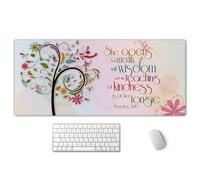 Tappetino per mouse da gioco esteso SSOIU - Tappetino per mouse e tastiera per computer con base in gomma antiscivolo e resistente all'acqua, 35,