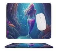 Tappetino per Mouse da Gioco Fish Back Seabed Sci-Fi Antiscivolo Gaming Mouse Pad Lavabile Mousepad per Gaming Mac Pc 10X12In