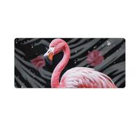 Tappetino per mouse da gioco Flamingo, grande, esteso, con base in gomma antiscivolo, per ufficio, gioco, casa, 40x90 cm