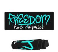 Tappetino per Mouse da Gioco Freedom Has No Price Tappetino Mouse Personalizzato Sottomano, per Computer, Ufficio, Laptop, 80x30cm