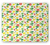 Tappetino per Mouse da Gioco Fruits Demonstration of Lemon And Pomegranate Slices Tappetini Mouse Impermeabile Portatile Sottomano, per Ufficio, Gaming Mouse, Computer, 25x30cm