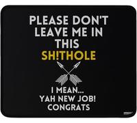Tappetino per Mouse da Gioco Funny New Job Congratulations Antiscivolo Tappetino per Mouse Bordi Cuciti Mousepad per Gaming Mac Sensori da Gioco 10X12In