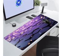 Tappetino per Mouse da Gioco Geometrico Viola Tappetino Mouse XXL 900x300x3 mm Tappetino Scrivania Grande Controllo Preciso del Mouse, Tenuta Stabile, Lavabile, Sottomano per Ufficio e casa