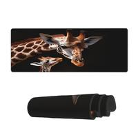 Tappetino Per Mouse Da Gioco Giraffe Baby And Mother Tappetini Mouse Antipolvere Mousepad Forma Rettangolare, Per Laptop, Casa, Scrivania, 80x30cm