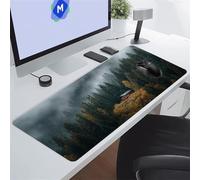 Tappetino per Mouse da Gioco Grande 800x300x3 mm Tappetino Mouse XXL Giungla Nebbiosa con Base in Gomma Antiscivolo Mousepad Gaming Migliora la Precisione e la Velocità Adatto per giochi e ufficio