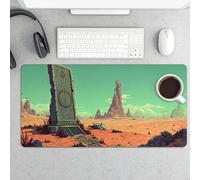 Tappetino per mouse da gioco grande con rovine antiche, 12x24 pollici, tappetino da scrivania esteso, base in gomma antiscivolo, tappetino per tastiera e mouse, tappetino da scrivania per computer i
