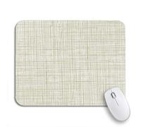 Tappetino per Mouse da Gioco Gray Parchment Beige Canvas Delicate Mesh Pattern As Abstract Tappetino Mouse Portatile Impermeabile Tappetino Mouse Gaming, per Gioco, Computer, 25 x 30cm