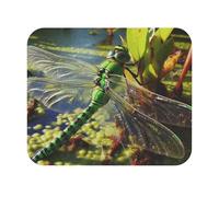 Tappetino per Mouse da Gioco Green Darner Dragonfly Tappetino per Il Mouse Antiscivolo Base Antiscivolo in Gomma Confortevole Mousepad Forma Rettangolare, per Computer, Gaming, Laptop, 25x30cm
