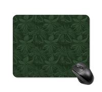 Tappetino per Mouse da Gioco Green Flower Petals Pattern Tappetino per Il Mouse Antiscivolo Base Antiscivolo in Gomma Confortevole Sottomano, per Computer, Scrivania, Gaming, 25x30cm