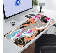 Tappetino per Mouse da Gioco Grigio Nero Giallo Tappetino Mouse XXL 1000x500x2 mm Tappetino Scrivania Grande Controllo Preciso del Mouse, Tenuta Stabile, Lavabile, Sottomano per Ufficio e casa