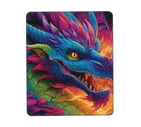 Tappetino per mouse da gioco, impermeabile, con base in gomma antiscivolo, colorato di draghi, tappetino per mouse per computer portatile, lavabile, tappetino da scrivania per ufficio e casa, 25 x 30