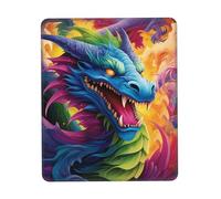 Tappetino per mouse da gioco, impermeabile, con base in gomma antiscivolo, colorato di draghi, tappetino per mouse per computer portatile, lavabile, tappetino da scrivania per ufficio e casa, 25 x 30