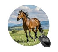 Tappetino per mouse da gioco, impermeabile, con base in gomma antiscivolo, lavabile, personalizzato, con campo di cavalli, per computer portatile, accessori da scrivania, estetico, ufficio, casa