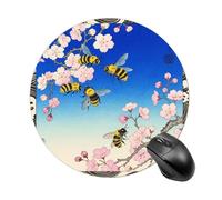 Tappetino per mouse da gioco, impermeabile, con base in gomma antiscivolo, lavabile, personalizzato, con stampa di api, tappetino per mouse per computer portatile, accessori da scrivania, estetico