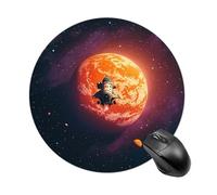Tappetino per mouse da gioco, impermeabile, con base in gomma antiscivolo, lavabile, personalizzato, tramonto nello spazio, tappetino per mouse per computer portatile, accessori da scrivania, estetica