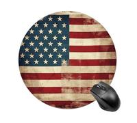 Tappetino per mouse da gioco, impermeabile, con base in gomma antiscivolo, lavabile, personalizzato, vintage, bandiera americana, per computer portatile, accessori da scrivania, per ufficio, casa