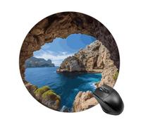 Tappetino per mouse da gioco in gomma antiscivolo ad arco a Maiorca, Spagna. Tappetino per mouse impermeabile. Tappetino per computer carino per ufficio, casa e laptop da gioco.