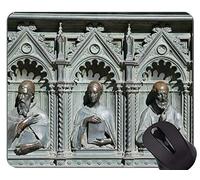 Tappetino per mouse da gioco in gomma antiscivolo, pad per mouse Buddha Soul di Firenze con bordo cucito