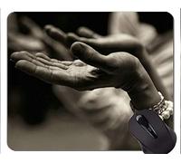Tappetino per mouse da gioco in gomma antiscivolo, tappetini per mouse da gioco rettangolo personalizzati da Buddha Religion