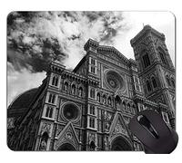 Tappetino per mouse da gioco in gomma antiscivolo, tappetino per mouse per il rilevamento del senso estetico della statua del Buddha in Europa con bordo cucito