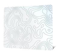 Tappetino per mouse da gioco in vetro, topografico rigido, per gaming, professionale, grande, 410 mm x 310 mm, superficie in vetro speciale con precisione e velocità migliorate