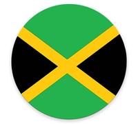 Tappetino per Mouse da Gioco Jamaica Flag Tappetino per Il Mouse Antiscivolo Lavabile Base Antiscivolo in Gomma Sottomano, per Gaming, Casa, Ufficio, 20cm