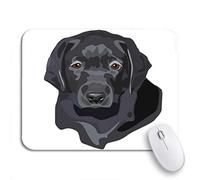 Tappetino per Mouse da Gioco Labrador of Black Lab Puppy Portrait Dog Retriever Head Tappetino Mouse Gaming Facile da Pulire Portatile Tappetino Mouse Piccolo, per Casa, Gaming Mouse, 25 x 30cm