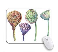 Tappetino Per Mouse Da Gioco Lotus Dried Seed Pod Head Water Lily Vintage Sacred Tappetino Mouse Base Antiscivolo In Gomma Impermeabile Tappetino Mouse Piccolo, Per Casa, Ufficio, 25 x 30cm