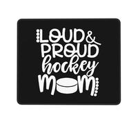 Tappetino per Mouse da Gioco Loud Proud Hockey Mom Tappetino Mouse Gaming Facile da Pulire Portatile Sottomano, per Computer, Laptop, Casa, 25x30cm