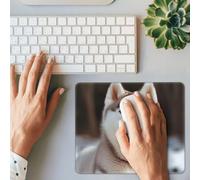 Tappetino per mouse da gioco, motivo: Husky Piquant, rettangolare, base in gomma antiscivolo, con bordi cuciti, tappetino per mouse per computer, laptop, ufficio, decorazione, 25,4 x 30,5 cm
