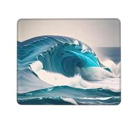 Tappetino per mouse da gioco, motivo: onde del mare blu, 10 x 30,5 cm, multi-codice