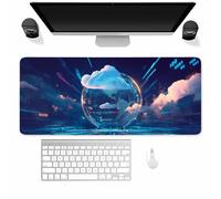 Tappetino per Mouse da Gioco Nube Astratta, XXL Mouse pad, Controllo Preciso del mouse Migliora la Velocità e la Precisione, Lavabile tappetino Scrivania per Ufficio e casa 1200x600x2MM