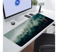 Tappetino per Mouse da Gioco Paesaggio Nella Nebbia Giungla Tappetino Mouse XXL 1500x800x3 mm Tappetino Scrivania Grande Controllo Preciso del Mouse, Tenuta Stabile, Lavabile, per Ufficio e casa