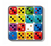 Tappetino per mouse da gioco per bambini, antiscivolo, controllo fluido e precisione, per giocatori, scrittori e impiegati (dadi)