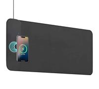 Tappetino per mouse da gioco per MacBook, PC, laptop, magnetico, senza fili, 15 W, grande, 73,7 x 33 cm, in pelle PU, impermeabile, lavabile, con caricatore rapido e fondo antiscivolo