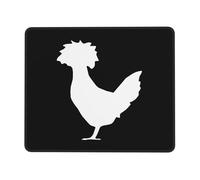 Tappetino per Mouse da Gioco Polishes Chicken Silhouette Tappetino Mouse Gaming Base Antiscivolo in Gomma Confortevole Sottomano, per Ufficio, Casa, Computer, 25x30cm