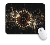 Tappetino per Mouse da Gioco Punk Steampunk Fractal Universe Clockwork Steam Pattern Arrangement Tappetini Mouse Facile da Pulire Personalizzato Tappetino Mouse, per Scrivania, Gioco, 25 x 30cm