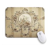 Tappetino Per Mouse Da Gioco Retro Pattern Scroll Rococo Old Classic Swirl Tappetino Mouse Antipolvere Facile Da Pulire Tappetino Per Il Mouse Antiscivolo, Per Laptop, Scrivania, 25 x 30cm