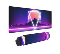 Tappetino per mouse da gioco Retro Vaporwave, fantastico tappetino da scrivania Synthwave Neon, grande XL, lungo e esteso, per accessori decorati