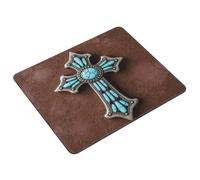 Tappetino per Mouse da Gioco Rustic Vintage Western Style Tappetino Mouse Piccolo Base Antiscivolo in Gomma Confortevole Mousepad Forma Rettangolare, per Laptop, Gaming, Ufficio, 25x30cm