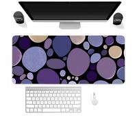 Tappetino per Mouse da Gioco Sassolino Viola, XXL Mouse pad, Controllo Preciso del mouse Migliora la Velocità e la Precisione, Lavabile tappetino Scrivania per Ufficio e casa 800x400x3MM