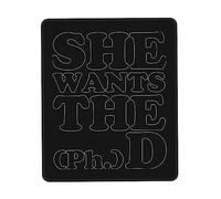 Tappetino per Mouse da Gioco She Wants The Phd Tappetino Mouse Pad Confortevole Portatile Sottomano, per Ufficio, Casa, Computer, 25x30cm
