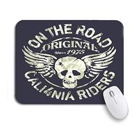 Tappetino Per Mouse Da Gioco Skull California Motorcycle Team For Sportswear In Custom Tappetino Mouse Gaming Lavabile Portatile Tappetino Mouse Piccolo, Per Computer, Casa, 25 x 30cm