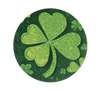 Tappetino per Mouse da Gioco St Patricks Day Leaves Tappetino Mouse Gaming Antipolvere Confortevole Sottomano, per Computer, Ufficio, Casa, 20cm