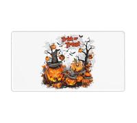 Tappetino per mouse da gioco, tappetino da scrivania, tappetino per tastiera, tappetino da scrivania, tappetino da scrivania antiscivolo per scrivania, Halloween, dolce o aspro, tappetino per mouse