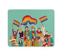 Tappetino per mouse da gioco, Tappetino per mouse Happy Gay Meeting People Gruppo e tappetino per mouse Tappetino per mouse da gioco per casa/ufficio/giochi