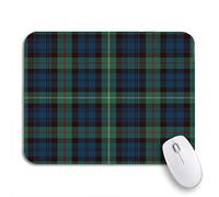 Tappetino per Mouse da Gioco Tartan Blue Black Green Red And Gold Plaid Flannel Tappetino Mouse Gaming Lavabile Antipolvere Mousepad Forma Rettangolare, per Computer, Laptop, 25 x 30cm