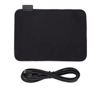 Tappetino per Mouse da Gioco, Tessuto Lucido Retroilluminato RGB con Base in Gomma Naturale per un Controllo Preciso, Scorrimento Stabile e, 35x25 Cm