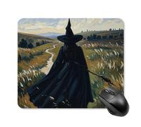 Tappetino per Mouse da Gioco The Witch of Darkness Tappetino Mouse Piccolo Impermeabile Confortevole Sottomano, per Laptop, Ufficio, Scrivania, 25x30cm